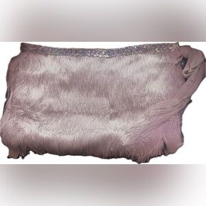 Y2k inspired Fringe tie skirt with Sequin Detail